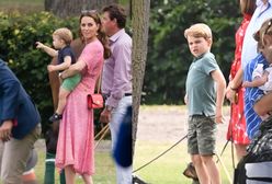 Księżna Kate z dziećmi na meczu polo. Mały książę dokazywał z kijem