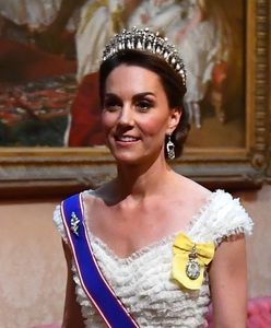 Księżna Kate włożyła słynną tiarę na wizytę Trumpa. Oddała hołd Dianie