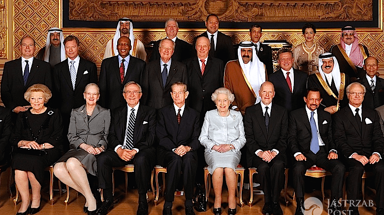 głowy państw z Królową Elżbietą II, rodziny królewskie