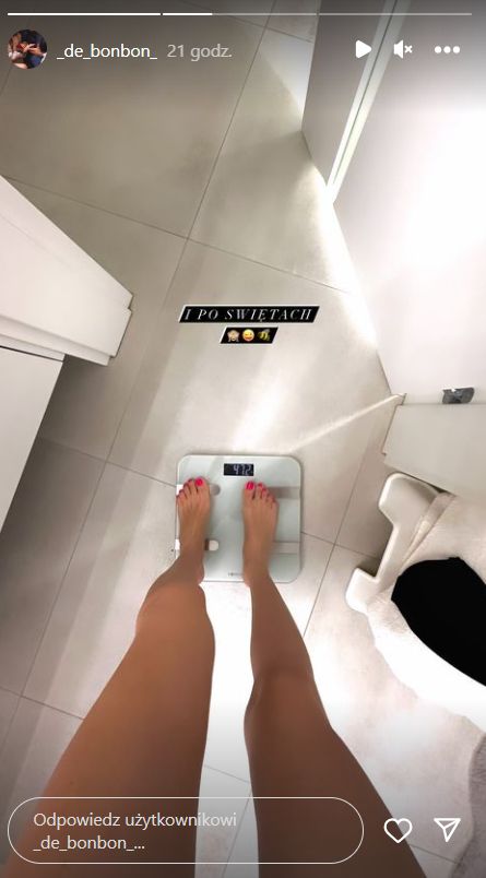 Partnerka Marcina Hakiela pokazała zgrabne nogi. Ile waży? (fot. Instagram)