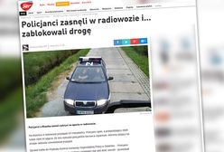 Przez drzemkę zablokowali drogę. Śpiących w radiowozie policjantów obudził kierowca ciężarówki