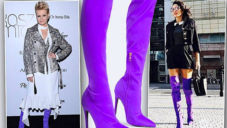 Fioletowe kozaki DeeZee