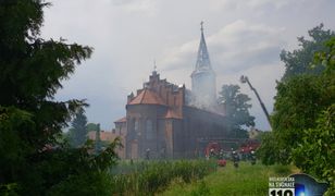 Pożar zabytkowego kościoła w Lutolu Suchym