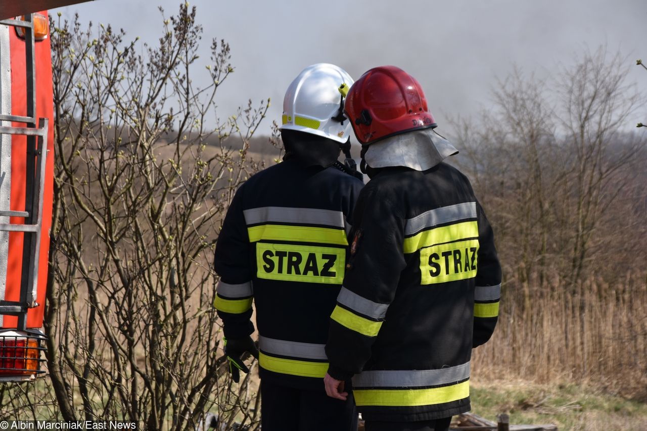 Duży pożar niedaleko Łodzi. Ponad stu strażaków w akcji