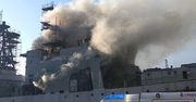 Ogień na rosyjskim niszczycielu. Okręt zapłonął w porcie