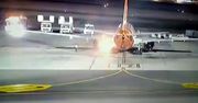 Egipt. Pożar samolotu. Boeing 737-800 zapalił się na lotnisku [Zobacz wideo]