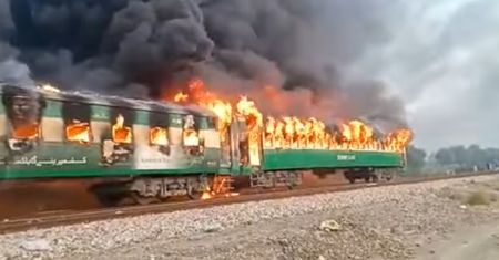 Pociąg w ogniu. Pożar zabił ponad 60 osób