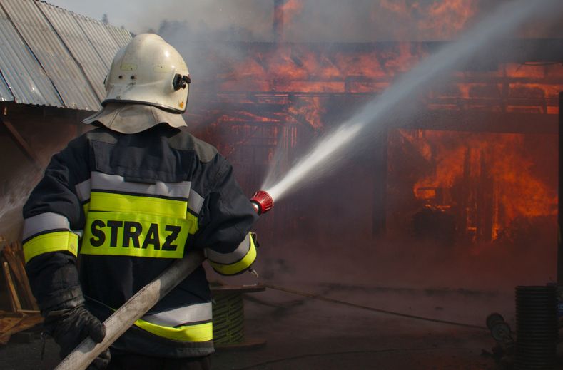 Tragiczny pożar w Skrudzinie. Nie żyje mężczyzna