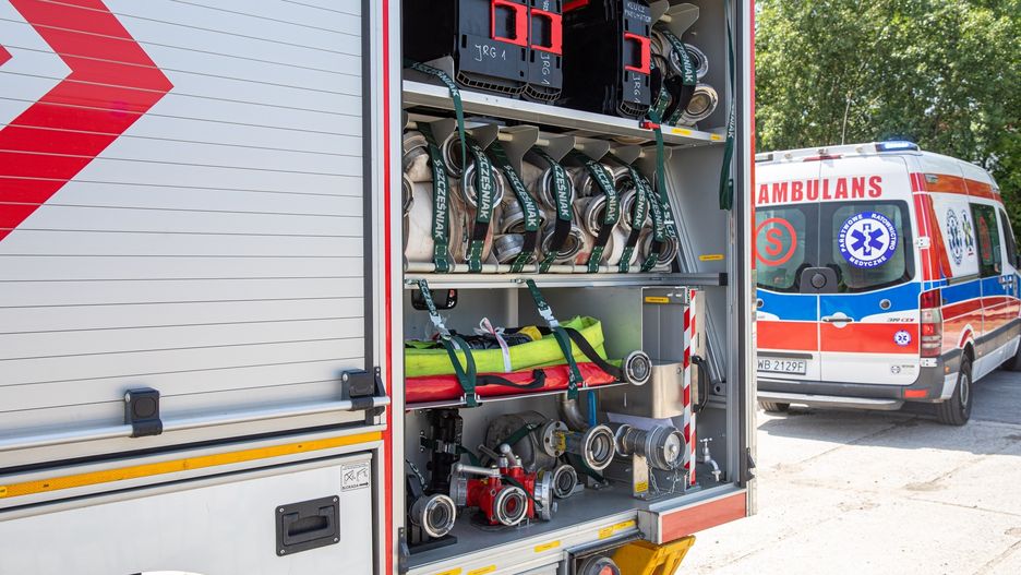 Jedna ranna osoba została zabrana do szpitala