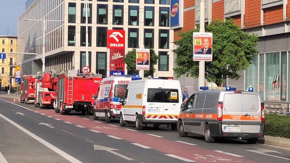 Pożar w Burger Kingu we Wrocławiu