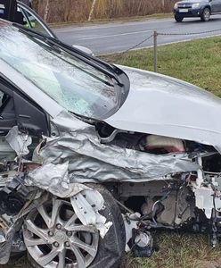 Groźny wypadek w Poznaniu. "Chciał się przejechać", rozbił auto i ranił dwójkę dzieci