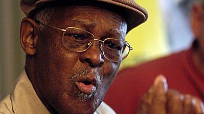 Ibrahim Ferrer podczas konferencji