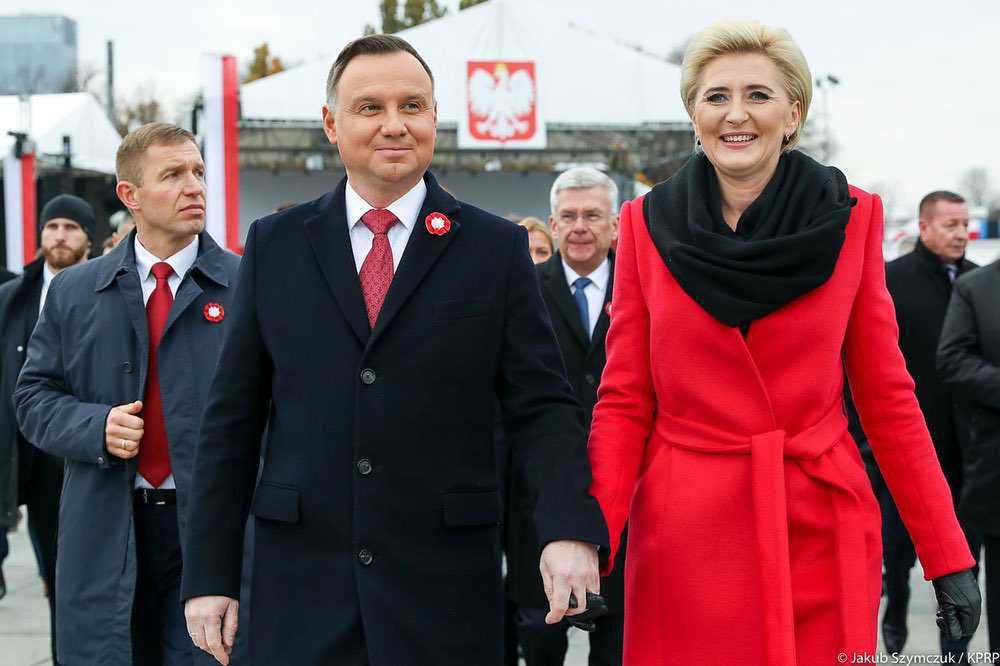 Agata i Andrzej Duda - Święto Niepodległości