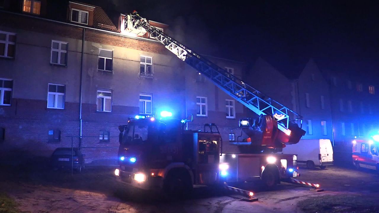 Pożar na Staromiejskiej. Kilkanaście osób ewakuowanych