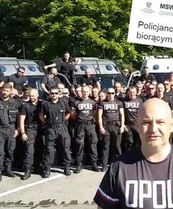 Policjanci z Opola w niesamowity dziękują pielgrzymom za uczestnictwo w Światowych Dniach Młodzieży [WIDEO]