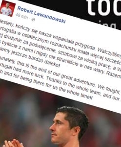 Poruszający wpis Roberta Lewandowskiego po przegranej z Portugalią