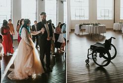 8 lat temu została sparaliżowana. Na ślub przyjechała na wózku, by do ołtarza pójść o własnych siłach