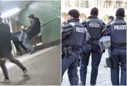 Imigranci zepchnęli kobietę ze schodów. Policja skupiła się jednak na szukaniu osoby, która opublikowała wideo w sieci