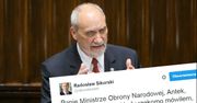 Wpis Radosława Sikorskiego na Twitterze wywołał ogromną burzę. Jest odpowiedź Kaczyńskiego