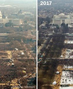 Internet porównuje i wyśmiewa "tłumy" obecne na zaprzysiężeniu Donalda Trumpa
