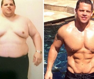 Niesamowita przemiana mężczyzny. Zrzucił 90 kg, bo kazano mu wykupić dwa miejsca w samolocie