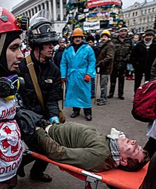 Majdan spłynął krwią