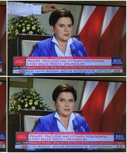 Zabawna wpadka podczas wywiadu z Beatą Szydło w TVP Info. Tajemnicza ręka poprawiła jej fryzurę