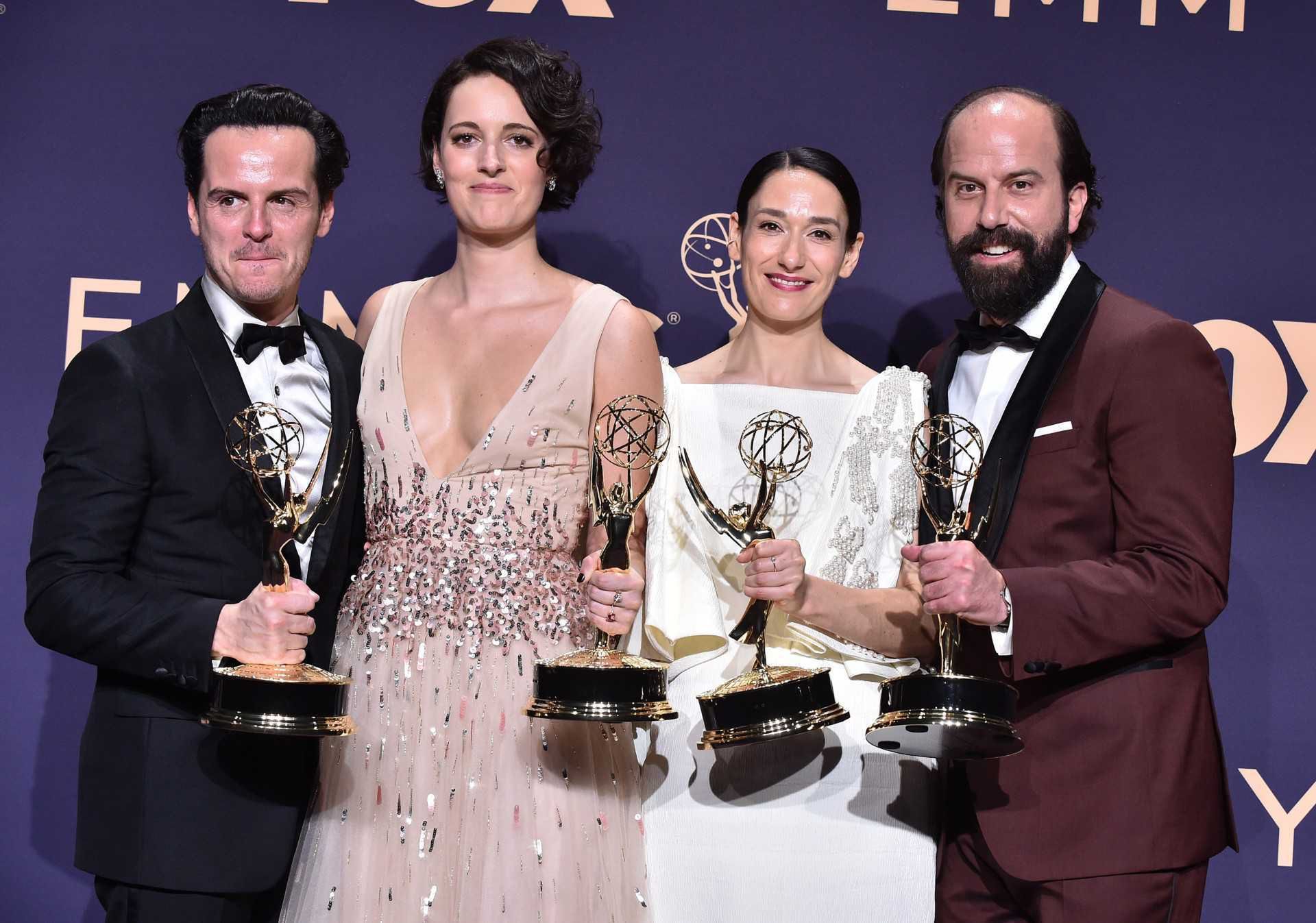 Andrew Scott, Phoebe Waller-Bridge, Sian Clifford i Brett Gelman - Emmy 2019