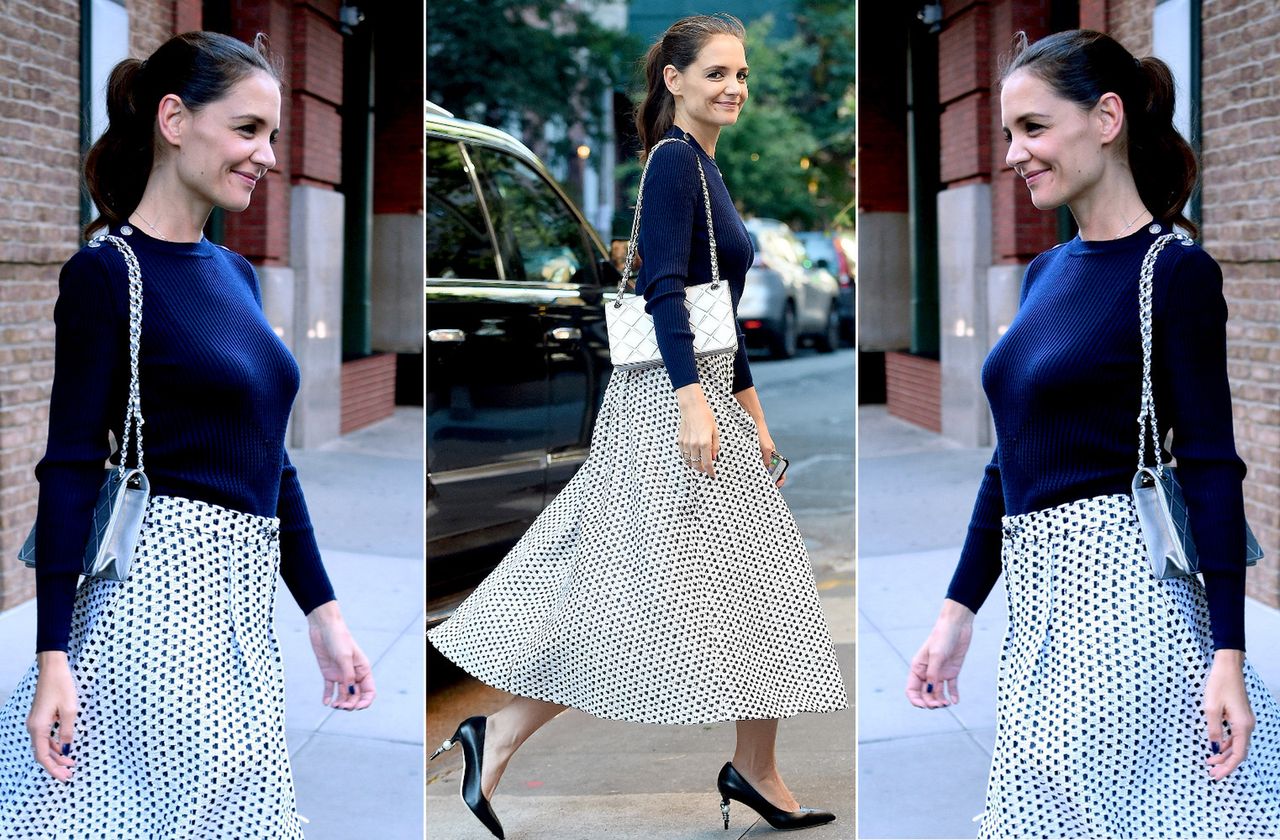 LOOK OF THE DAY: Katie Holmes w Chanel