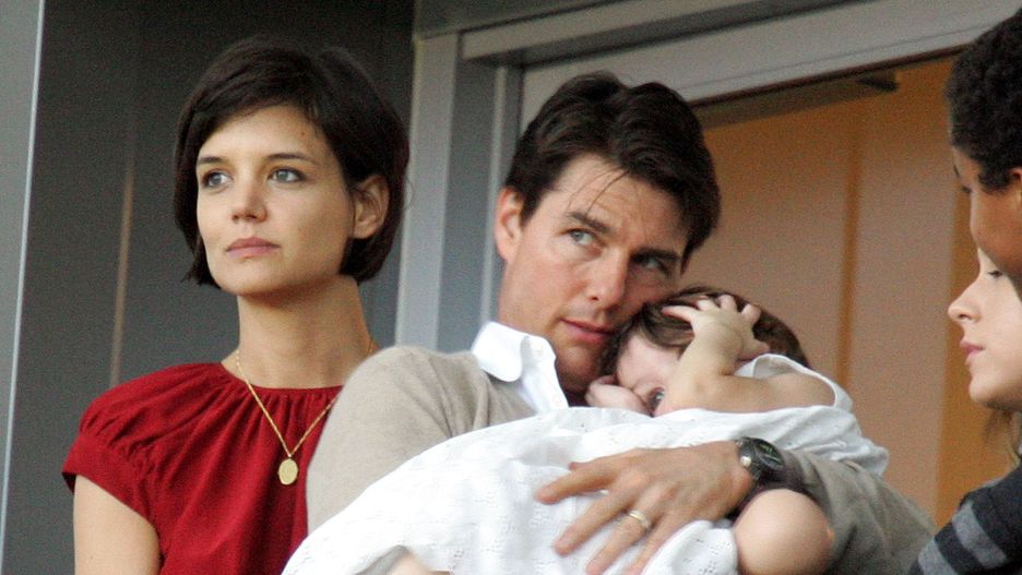Katie Holmes, Tom Cruise i Suri, 2008 r.