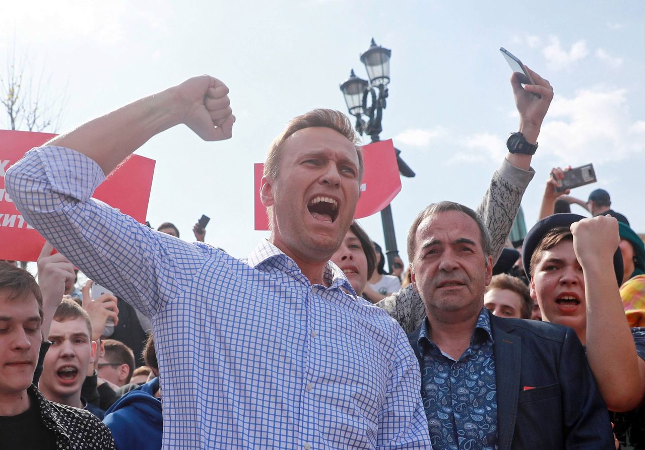 Rosyjski opozycjonista Aleksiej Nawalny zatrzymany przed swoim domem