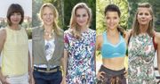 Małgorzata Socha i Marta Wierzbicka całe w kwiatach, a Joanna Jabłczyńska na sportowo