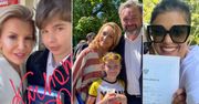 Gwiazdy pokazały dzieci i ich świadectwa z okazji zakończenia roku szkolnego: Cichopek, Kalczyńska, Racewicz, Bieniuk