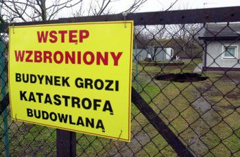 Nieczynna inowrocławska kopalnia zagraża domom