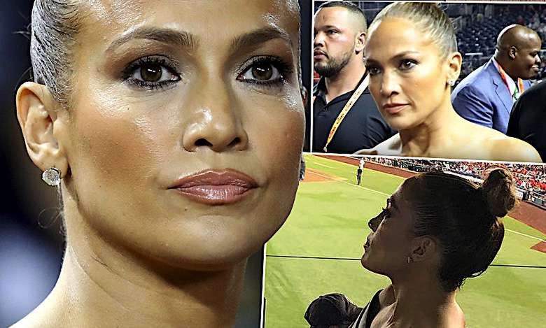 Jennifer Lopez wystroiła się na randkę i wylądowała na meczu. Naburmuszona gwiazda ledwo mogła się poruszać w swojej obcisłej kreacji