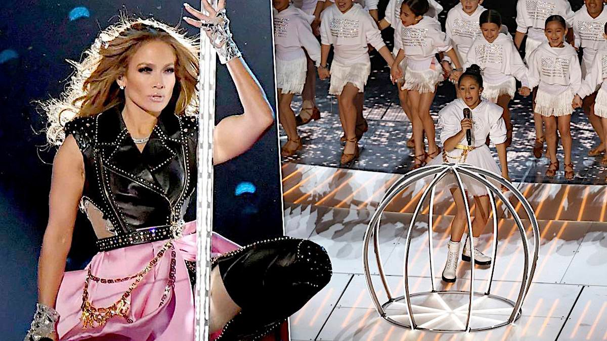 Jennifer Lopez, dzieci w klatkach na Super Bowl