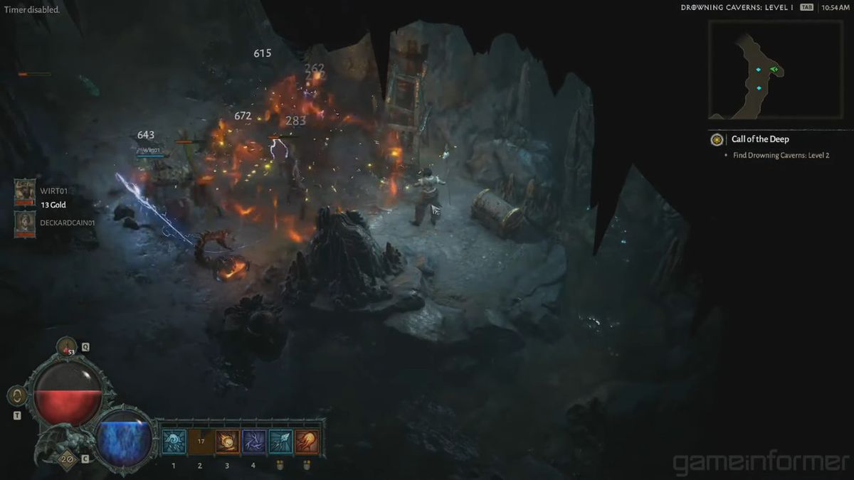 Diablo 4 z długim gameplayem z barbarzyńcą i czarodziejką
