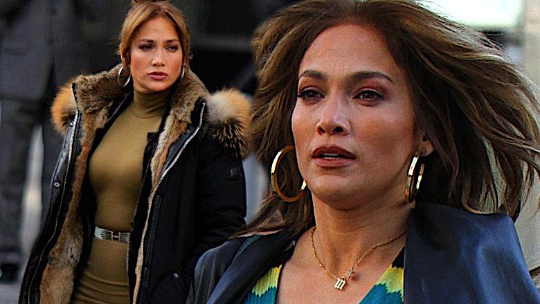 Jennifer Lopez w bamboszach