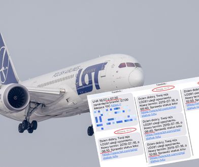 Odwołany lot z Warszawy do Londynu. Wcześniej LOT pięć razy zmieniał godzinę