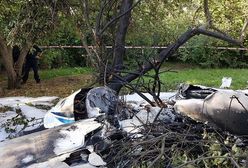 Samolot spadł na teren ogródka działkowego w Łodzi