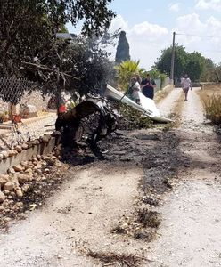 Majorka. Zderzenie helikoptera z samolotem