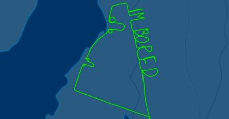 Australijski pilot zostawił na niebie zabawną wiadomość