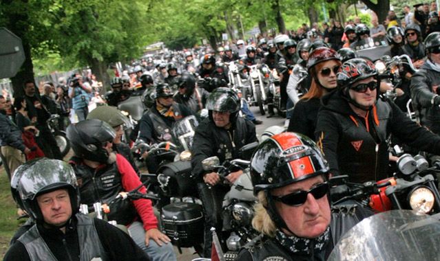 Zlot Harleya-Davidsona w Rzymie z okazji jubileuszu
