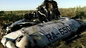 Szczątki samolotu lecącego do Wołgogradu