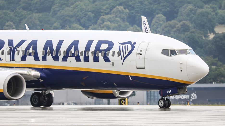 Pasażer zmarł na pokładzie samolotu Ryanair