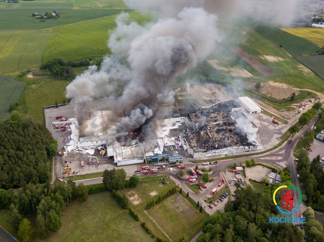 Pożar w Skórczu. Iglotex dawał chleb co piątemu mieszkańcowi. "Skala zniszczeń jest ogromna"