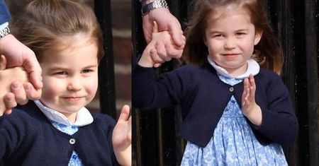 Mała Charlotte "zgapiła" śmieszną minę od księcia Harry'ego. Wyglądają niemalże identycznie