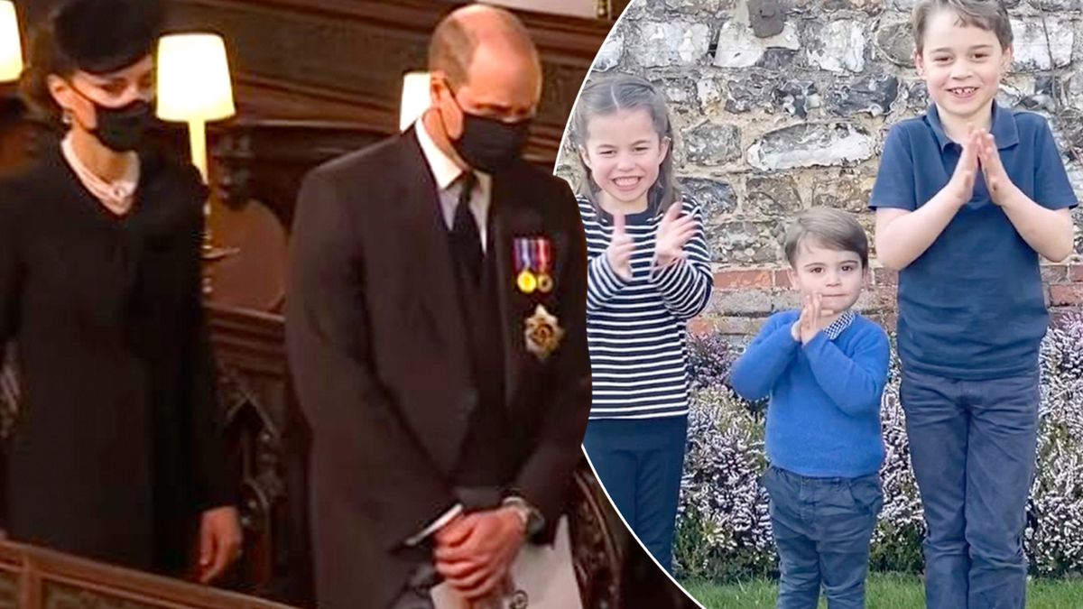Pogrzeb księcia Filipa. Kate i William żegnali męża królowej, a ich dzieci? Co działo się z George'em, Charlotte i Louisem?