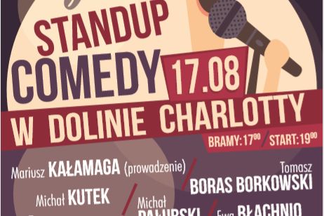 Po raz pierwszy w Dolinie Charlotty 17 sierpnia o 19:00 odbędzie się Gala Stand Up-Comedy