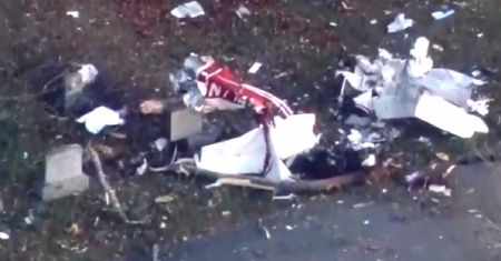 Katastrofa samolotu w USA. Maszyna rozbiła się na cmentarzu [Zobacz wideo]